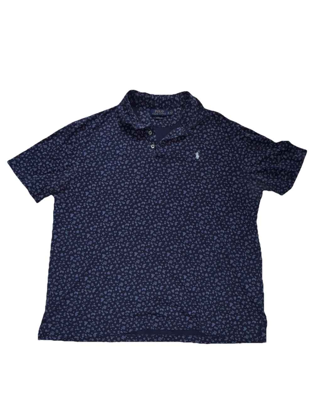 Polo by Ralph Lauren Navy Floral Polo Shirt XL